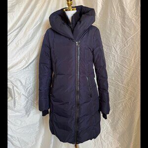 MACKAGE KAY DOWN NAVY COAT JACKET UVGC MEDIUM WATER RESISTANT SUPER WARM
